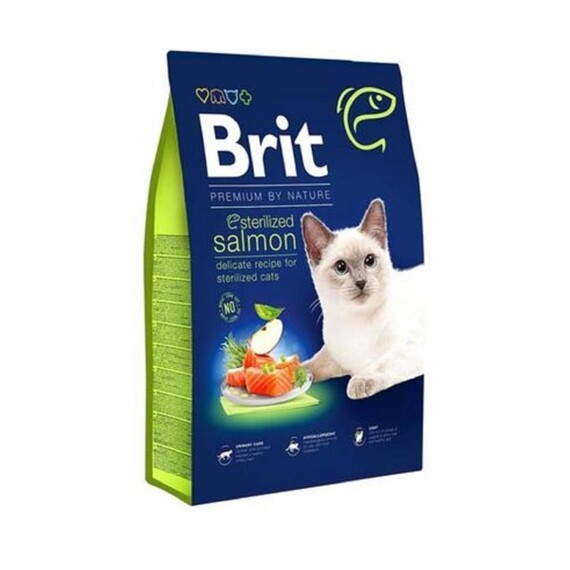 Brit Premium Sterilised Somonlu Kısırlaştırılmış Kedi Maması 8 Kg