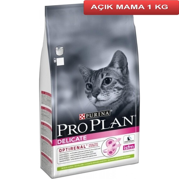 Proplan Delicate Lamb Kuzu Etli Kedi Maması 1 Kg AÇIK