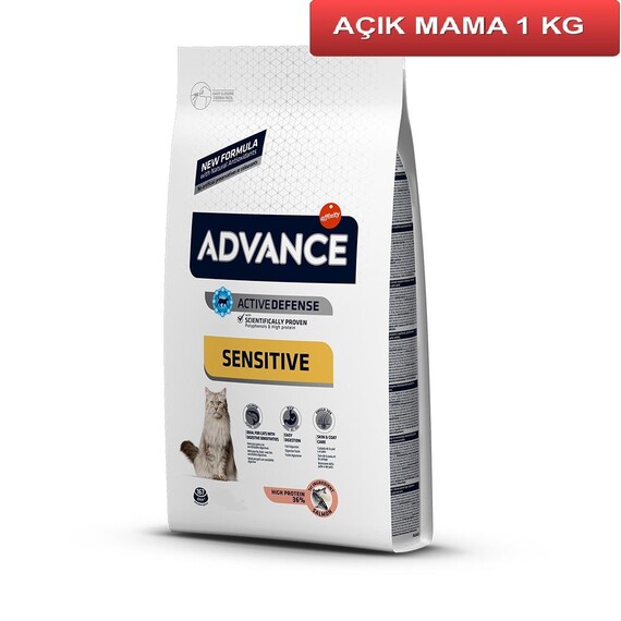 Advance Sensitive Somonlu Kedi Maması 1 Kg AÇIK